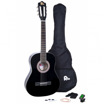 Rio 3/4 size (36'') Junior Classical Guitar - Black