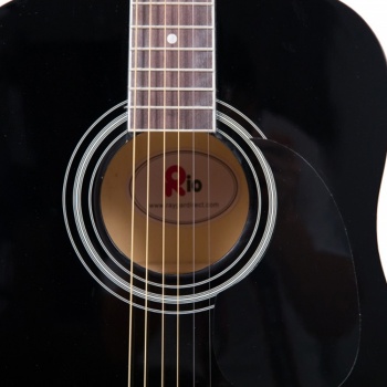 Rio 4/4 size (41'') Acoustic Dreadnought Guitar - Black