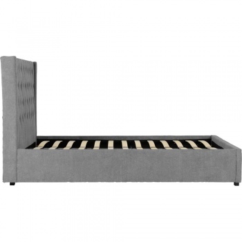 Camden Upholstered Double Bed 4'6'' with Headboard - Grey