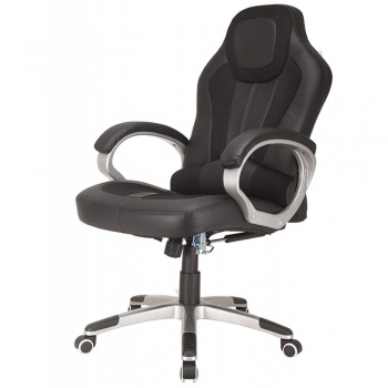 RayGar Deluxe Padded Sports Racing, Gaming & Office Chair - Black