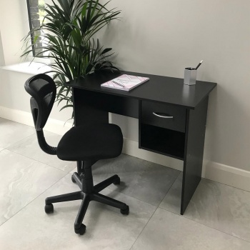 Computer Desk and Chair Office Set - Black