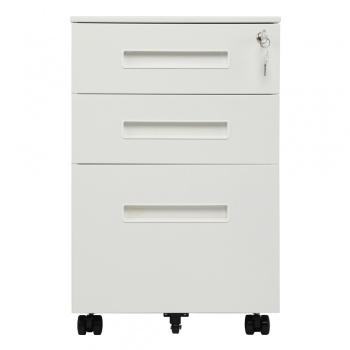 RayGar 3 Drawer Filing Cabinet - White