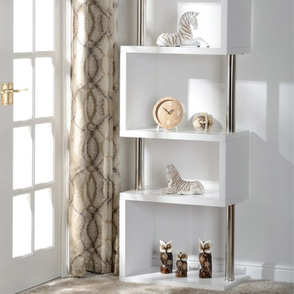 Charisma 5 Shelf Unit - White Gloss | Free & Fast P&P