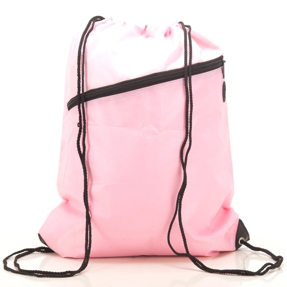 RayGar Drawstring Bags for School/Sport Pack of 10 - Baby Pink