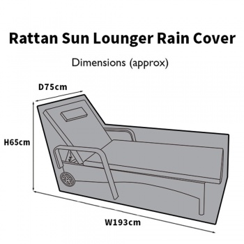 RayGar Rattan Sun Lounger Cover