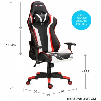 RG-Max Gaming Racing Recliner Chair - Orange