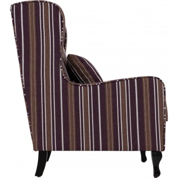 Sherborne Fireside Chair - Burgundy Stripe