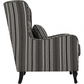 Sherborne Fireside Chair - Grey Stripe
